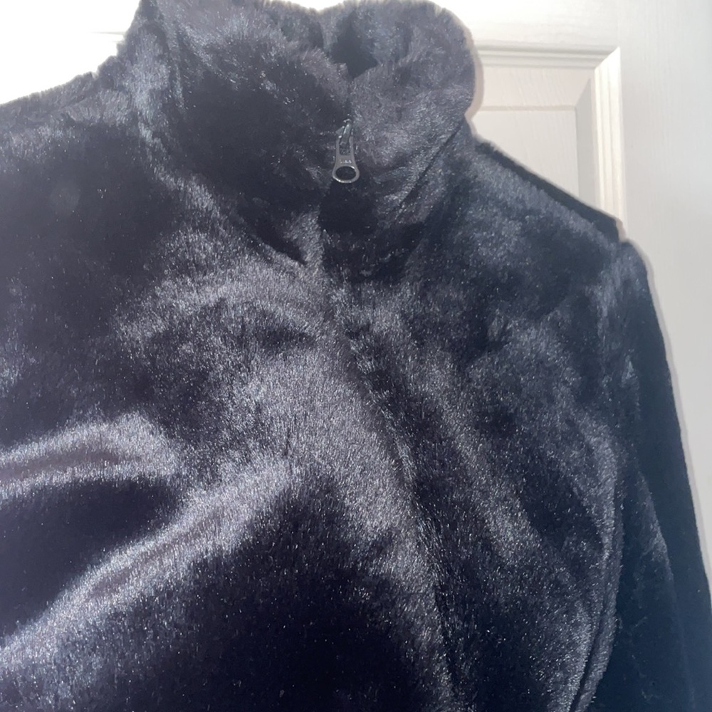 GAP Black fur coat